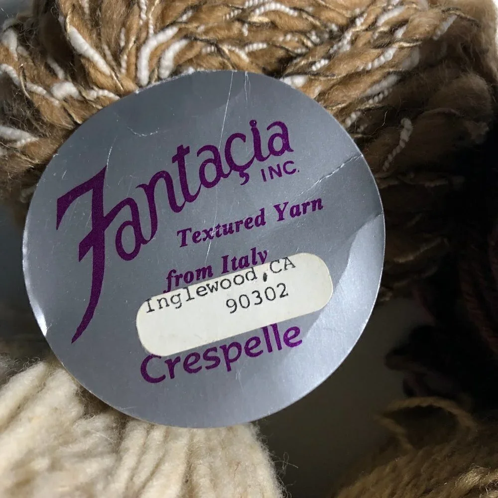 💜 2/$20 💜 Yarn Bundle - Assorted Tan and Brown some wool #1769-2